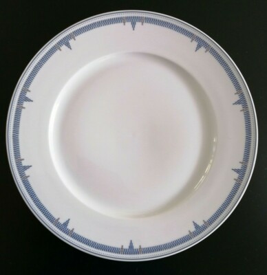 Rosenthal Donatello Kuchen- Vorlegeplatte, Blau Gold, Art Deco, DM 33cm