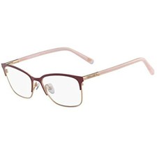 NEW Diane von Furstenberg DVF 8066 650 Burgundy  Pink Eyeglass 52mm w/DVF Case