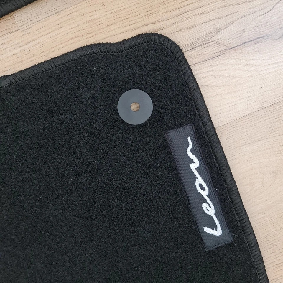 NEW Seat Leon 2005 2012 Carpet Velour Floor Mats Waterproof All Season LHD Black - Image 4 of 4