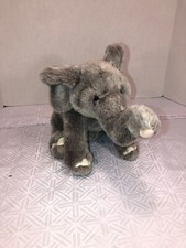 VGUC-12  Toys R Us Animal Alley Plush Gray Baby Elephant Stuffed Animal