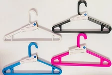 Plastic Hangers Premium Quality! 7 Pack Hangers, High Quality 4 Colors Select