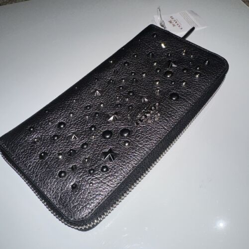 Coach 59489 Accordion Granite Pebble Stone / Stars Wallet Brand New - Picture 2 of 5