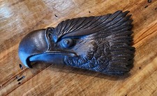 Vintage 1970's Limited Edition Bald Eagle Belt Buckle 5" Bronze