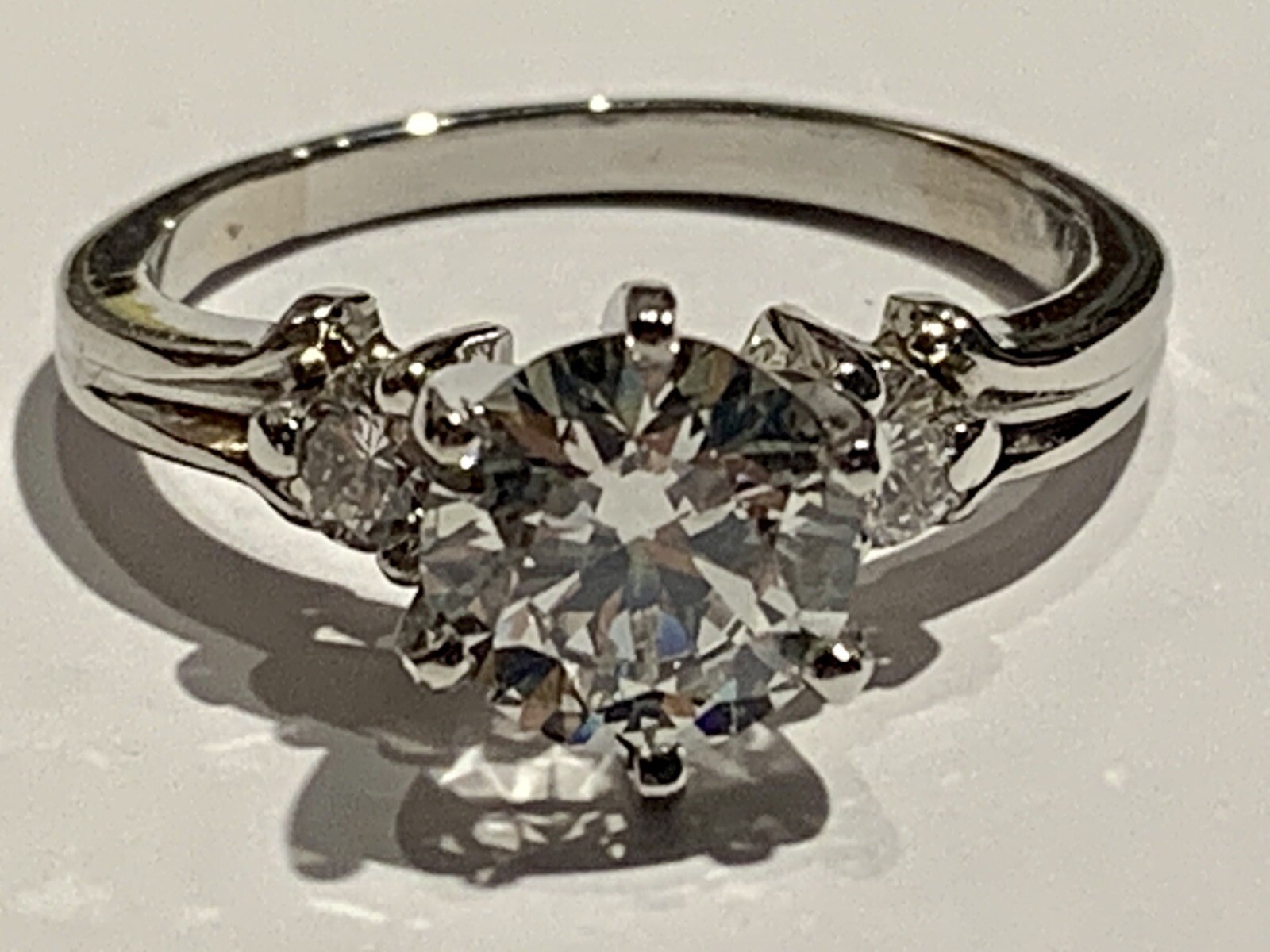 2ct+ Solid Platinum Diamond Ring Solitaire I  VS1… - image 2