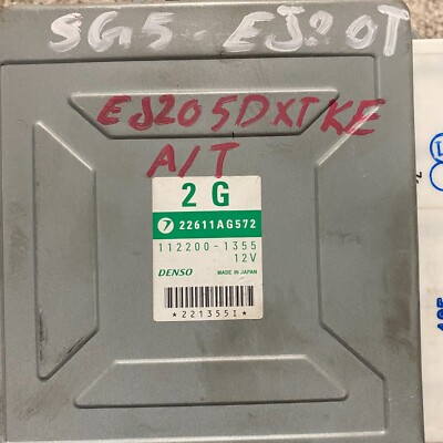 JDM Subaru Forester Turbo EJ205 AVCS ECU Engine Computer Unit 2G