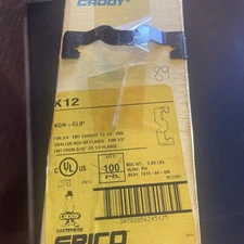 Erico Caddy K-12 K12 Kon-Clip for 3/4" EMT to 1/4" Smaller Rod/Flange LOT OF 89