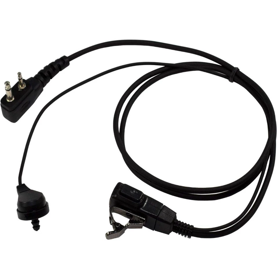 4x Hands Free Headsets w/ Acoustic Tube Earpiece PTT Mic for ICOM Radio Devices - Image 3 of 4