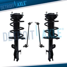 Front Struts w/ Coil Spring + Sway Bar Links for 2006 - 2011 2012 Toyota Rav4