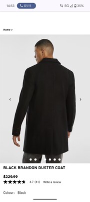 Duster Coat Yd Mens Jackets Wool Coat Checked Duster Jacket Black