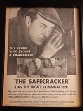The Safecracker Rare Original Promo Poster Ad Framed!