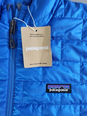 Patagonia Nano Puff Jacket Endless Blue Men's Size Small New | eBay