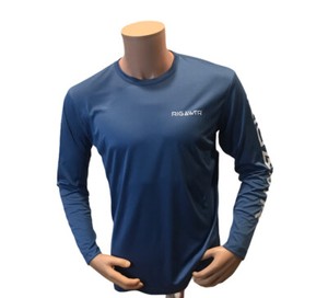 Chemise de pêche Rigs Performance XL 50+ UPF bleu manches