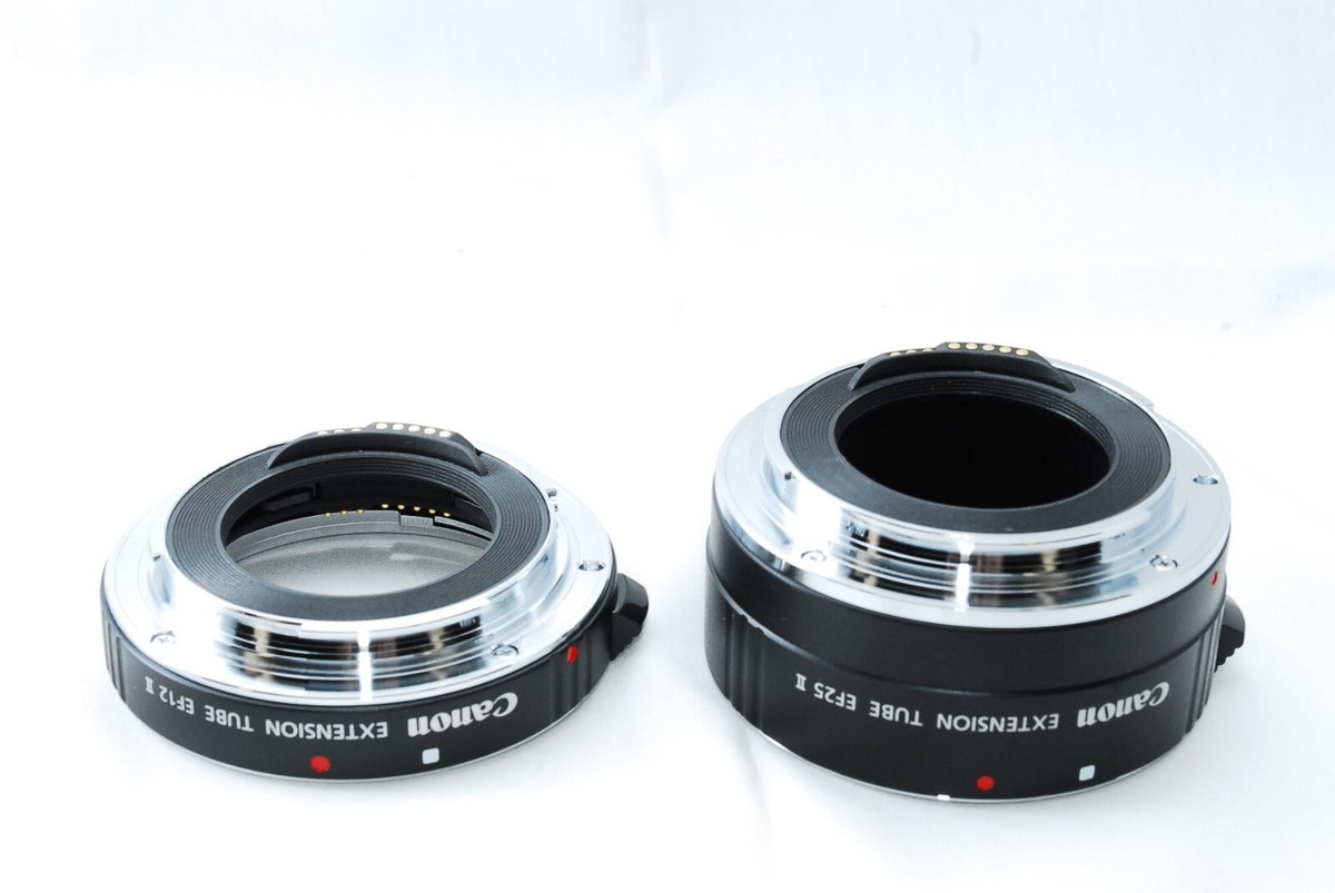 Mint] Canon Extension Tube EF12 II & EF25 II w/Box & Case for