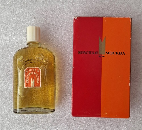 Vintage Soviet USSR Fragrance Perfume Red Moscow original with box 70's #3 - Afbeelding 8 van 8