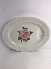 Haviland Regents Park Rose Oval Serving Platter 11 1/2”