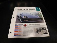 1993+ Lister Storm Spec Sheet Brochure Photo Poster