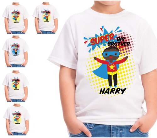 Big Brother T-Shirt Superhero Boys 