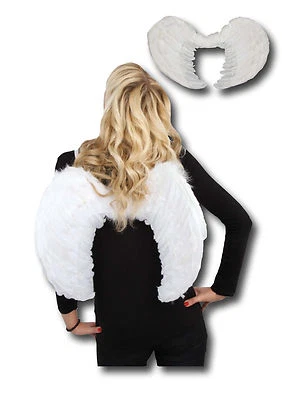 Aile D'Ange SISSI Avec Des Plumes Blanches Brillantes Costume De Carnaval - Photo 1/2