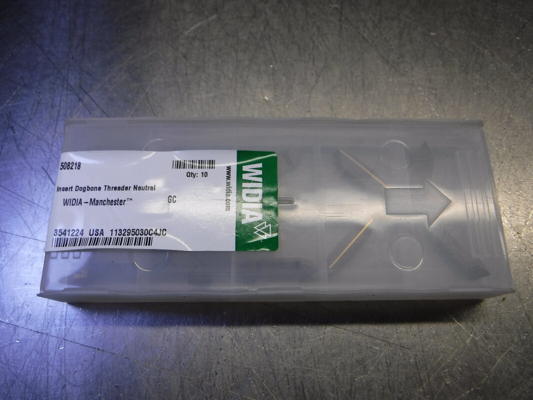 Widia/Manchester Carbide Dogbone Threading Inserts QTY10 508218 GC