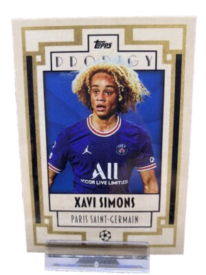 Xavi Simons Prodigy Paris Saint-Germain Deco 2021-2022 Topps