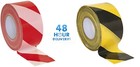 Barrier Tape Hazard Warning Non Adhesive Red&White Black&Yellow 80mm x 100m