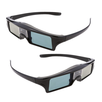 2 x Wiederaufladbar DLP-Link 3D Active-Shutter Brille 144Hz Blendengläser