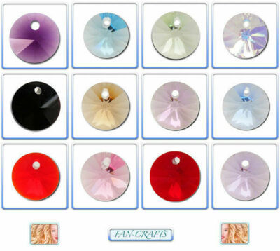 Swarovski Kristall Anhänger 6200 & 6428 Rivoli Tropfen 6mm & 8mm *viele Farben*