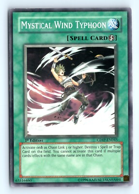 Yu-Gi-Uh Mystical Wind Typhoon #CDIP-EN045 Cyberdark Impact tcg LP