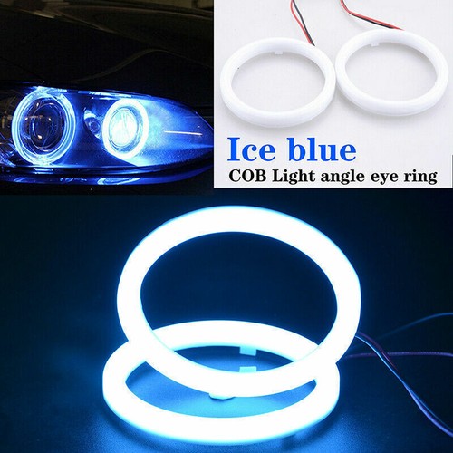 60mm/70mm/80mm/90mm/100mm/110mm Car COB LED Angel Eyes Halo Ring Fog Light Lamps - Picture 10 of 14