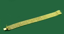 Vintage 1950's Van Cleef & Arpels VCA 18K Yellow Gold Turquoise Enamel BRACELET
