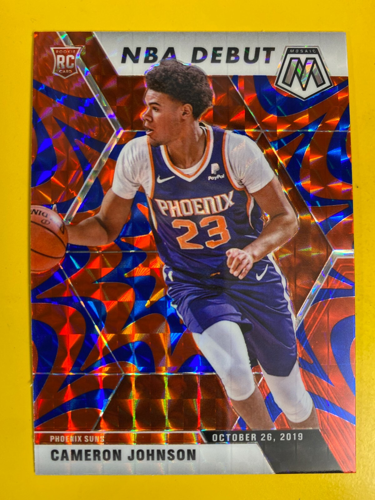 D56342  2019-20 Panini Mosaic Mosaic Blue Reactive #265 Cameron Johnson ROOKIE