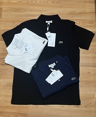 Lacoste polo shirt men 100% cotton