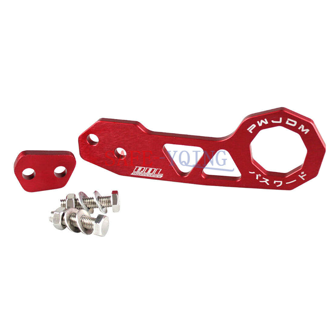 Universal RED Aluminum Racing Tow Hook for All Cars - Style A6-3