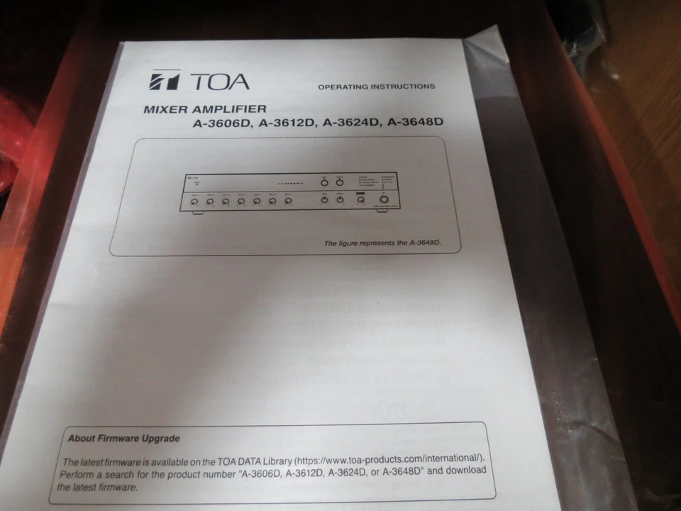 TOA A3648D 480W NETWORK CLASS D MIXER AMP WEB - monitoring - Image 2 of 3