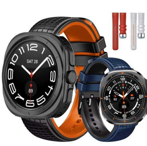 Armband für Samsung Galaxy Watch 7 Ultra 47mm Silikon Sport Band strap Uhr - 第 6/32 張圖片