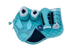 Luxury Horse Saddle Pad set, Saddle Pad, Brushing Boot, Bell Boot,Ear Net