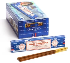 Nag Champa Fragrances Premium Satya Sai Baba Long Incense Stick 12 packs in Box