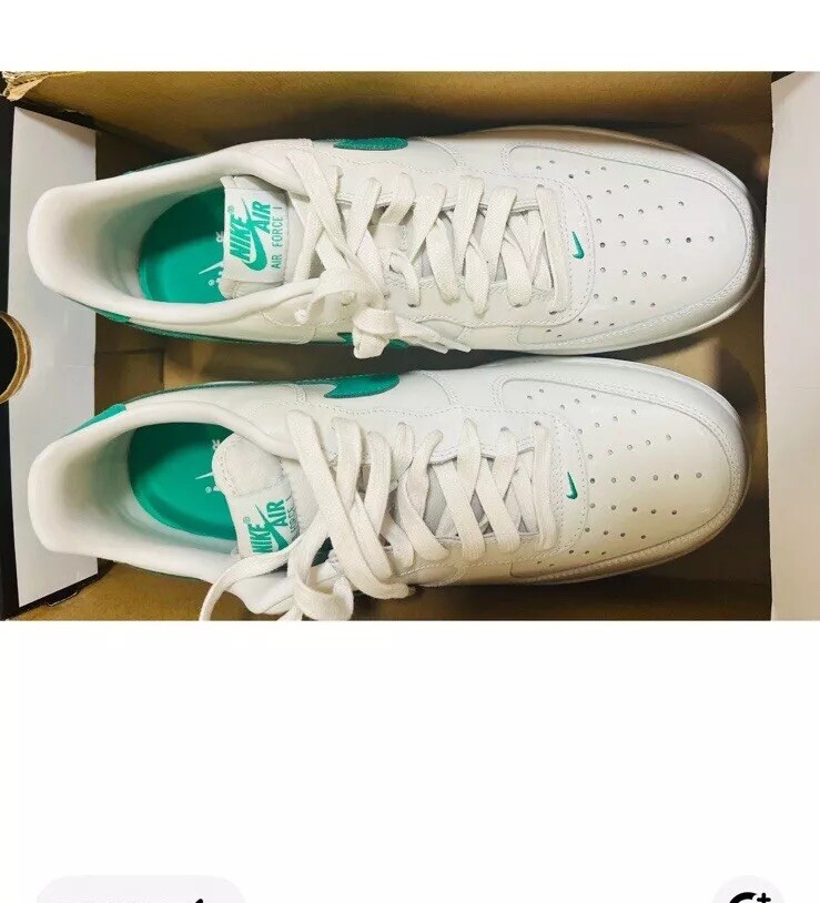 Size Men’s Nike Air Force '07 Premium Platinum Tint Stadium  Green}NIB