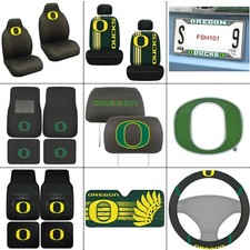 New Ncaa Oregon Ducks Car Truck Floor Mats Seat Covers License Plate Frame
