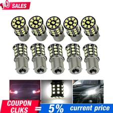 10x Super Bright White 1156 RV Trailer 33 SMD Car LED 1141 Interior Light Bulbs