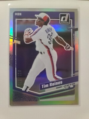2023 Donruss Tim Raines #223 Season Stat Line Parallel 21/400 Montreal Expos