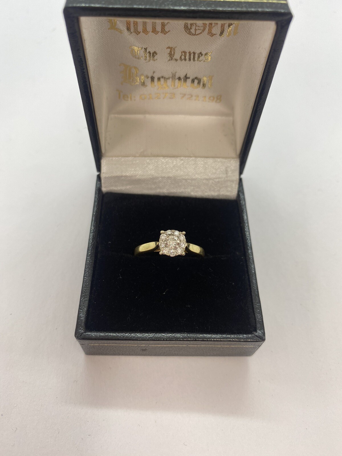 18k Diamond Cluster Ring