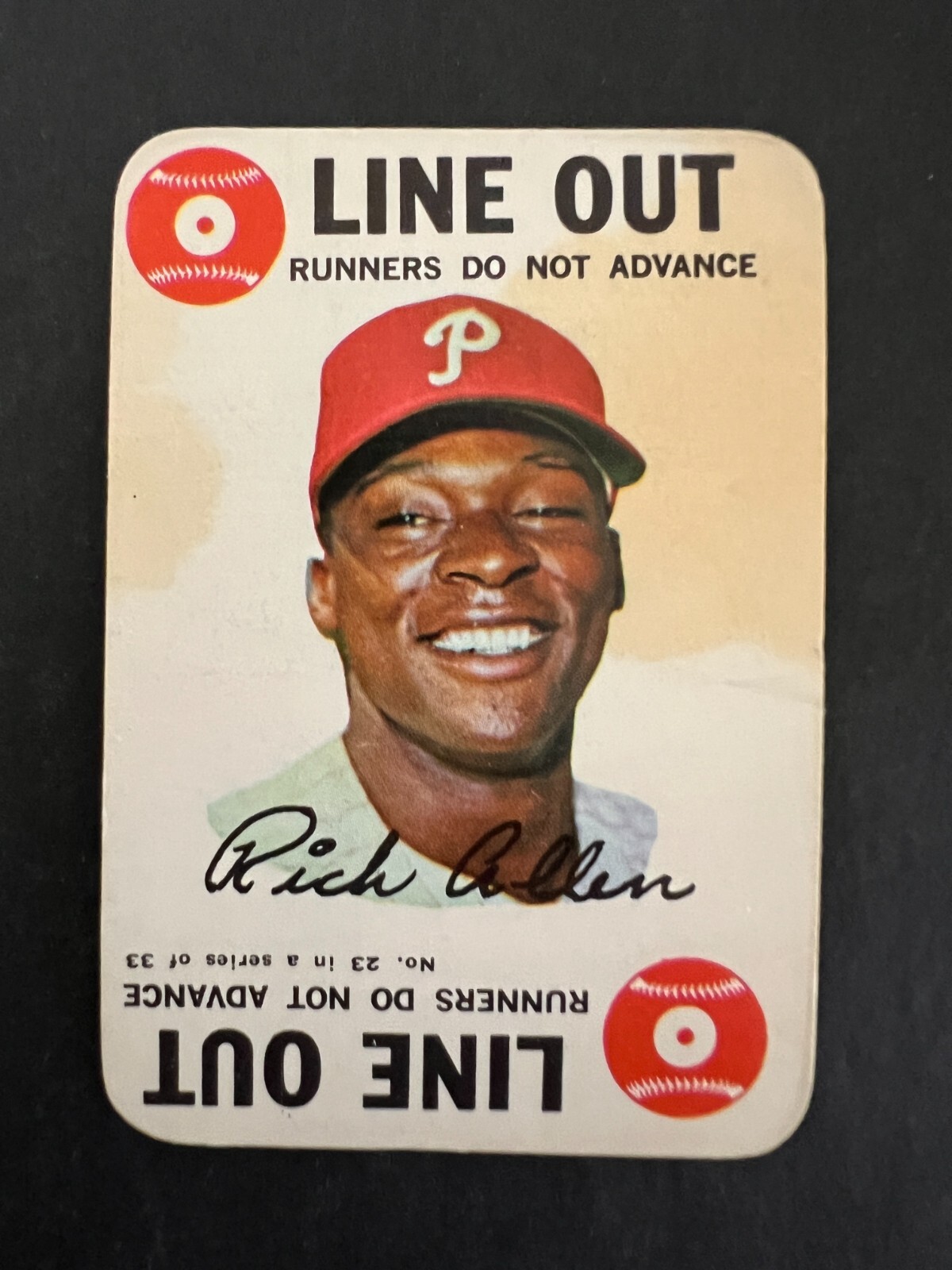 1968 Topps Game Dick Allen #23, stained - 50% off 5 or more under $5