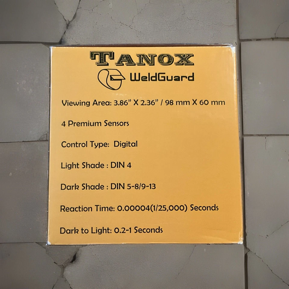 Tanox Weldguard Digital Welding Helmet ADF-210S - Image 4 of 4