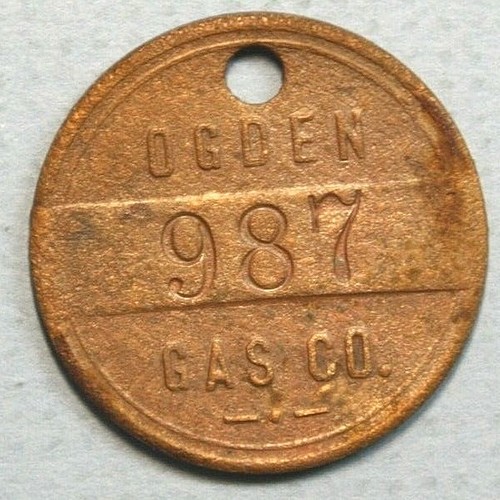 Ogden Utah Ogden Gas Company 987 Return Worth 50c Brass 25mm Token eBay