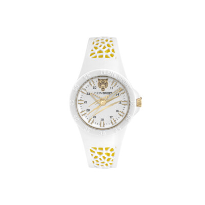Uhr PLEIN SPORT THUNDERSTORM PSBBA0323 Silikon Weiss Gelb