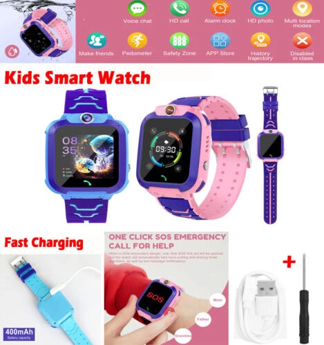 2G Kids Smart Watch Camera SIM GSM SOS Call Phone Game Watches Boys Girls Gift