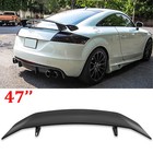 For Audi TT RS TTS Gloss Black 47" Rear Trunk Spoiler Racing GT Style Rear Wing