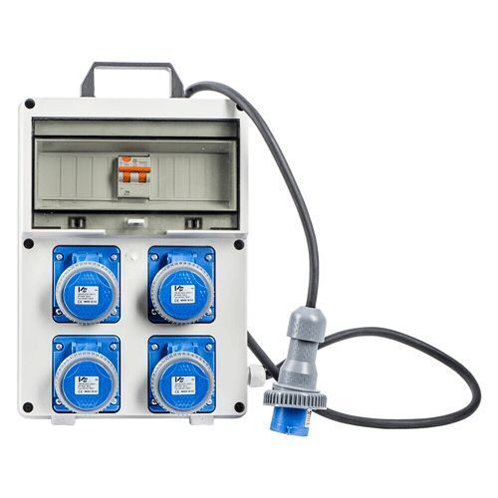 QUADRO ELETTRICO DISTRIBUZIONE "PL 220/4" 4 PRESE CEE 230V 4 PRESE 2P+T 16A IP67