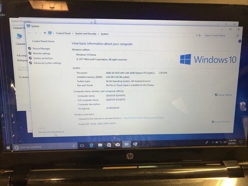 HP 15-g013cl Notebook PC 15.6” AMD A8 750 GB HDD 4 GB Windows 10 Needs Lcd - Picture 3 of 7